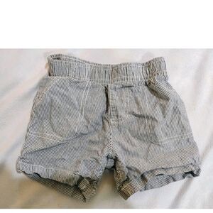 Carter's Navy Blue and White Striped Kids Shorts